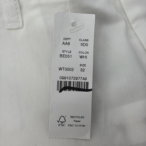 J. Crew 7" stretch chino short in white size 32 NWT BE051 - Picture 9 of 14